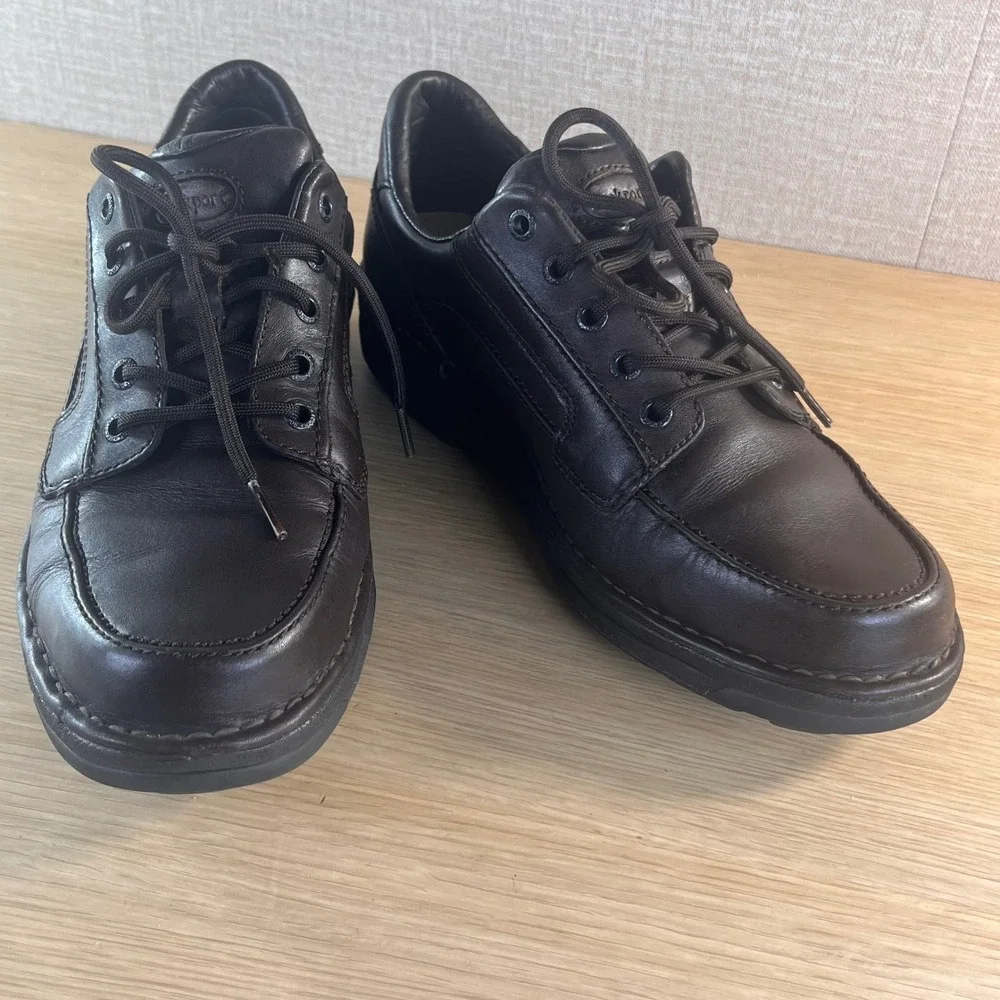 Rockport Mens APM75013 Brown Leather Powered by DMX Walking Shoes 9.5 W